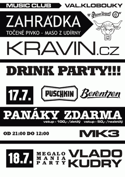 Music club Kravín program
