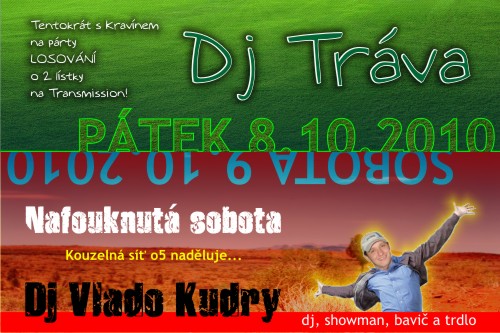 Program pátek 8. a  sobota 9.10.2010 MC Kravín